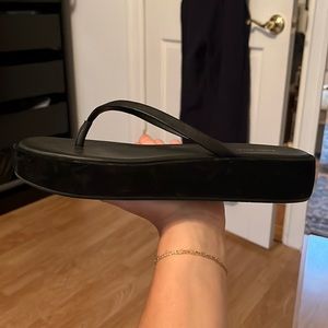 & other stories black platform flip flops